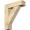 Ekena Millwork Traditional Block Rough Sawn Bracket w/ Offset Brace, Douglas Fir, 8"W x 30"D x 34"H BKT0806X30X34TRA05RDF - alternate 1